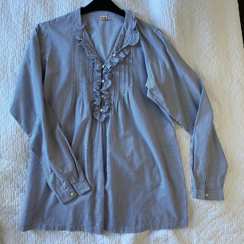 Boss Orange blouse - blue & white size US10